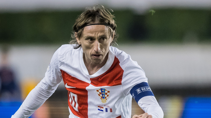 Лука Модрич — полузащитник сборной Хорватии