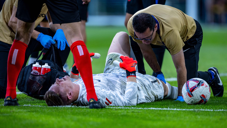 Марк-Андре тер Стеген (момент травмы)