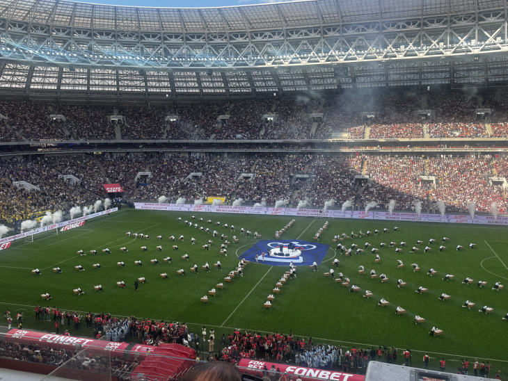 Предматчевое шоу перед финалом Кубка России