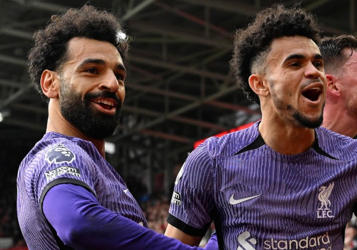 Мохаммед Салах и Луис Диас