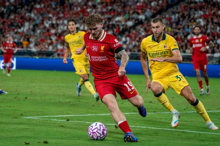 Фрагмент матча «Ливерпуль» — «Милан»