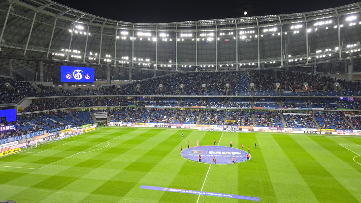 ВТБ Арена за несколько минут до матча