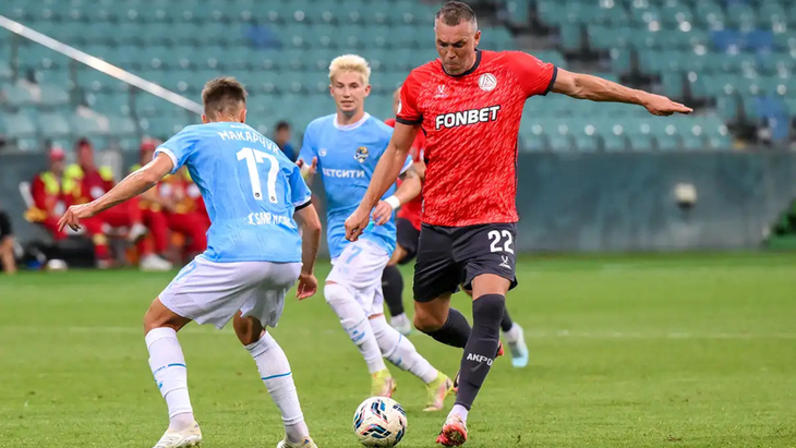 Фрагмент матча «Акрон» — «Сочи»