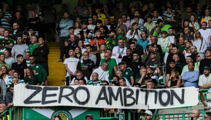 Баннер болельщиков «Селтика»