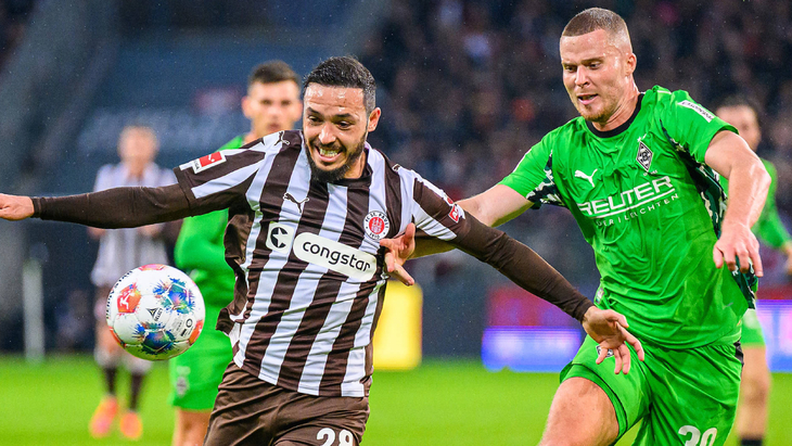 Фрагмент матча «Санкт-Паули» — «Боруссия» М