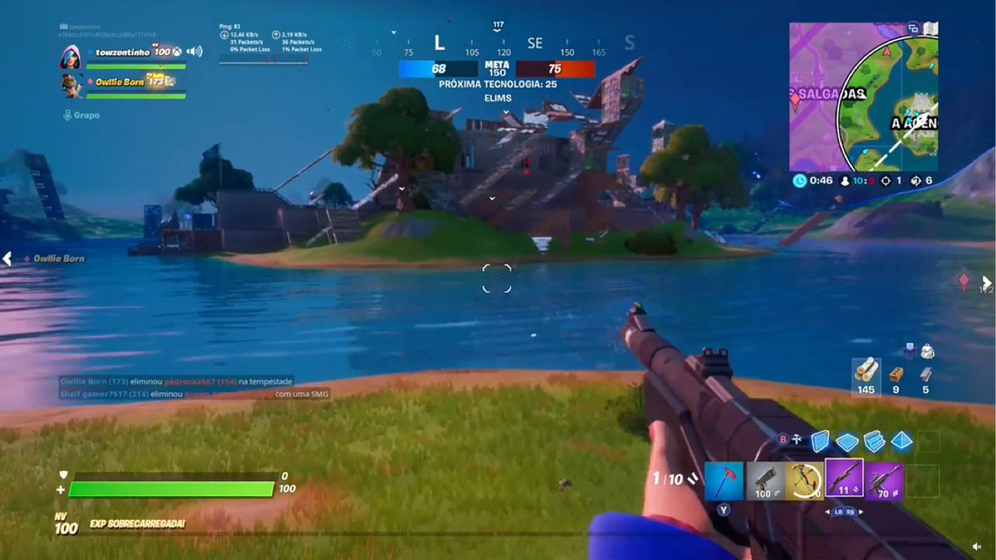Вид от первого лица в Fortnite