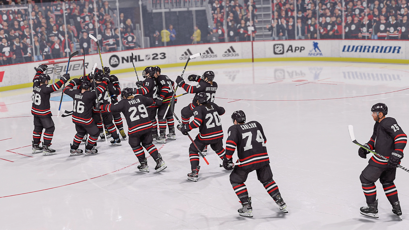 Послематчевая кат-сцена в NHL 23