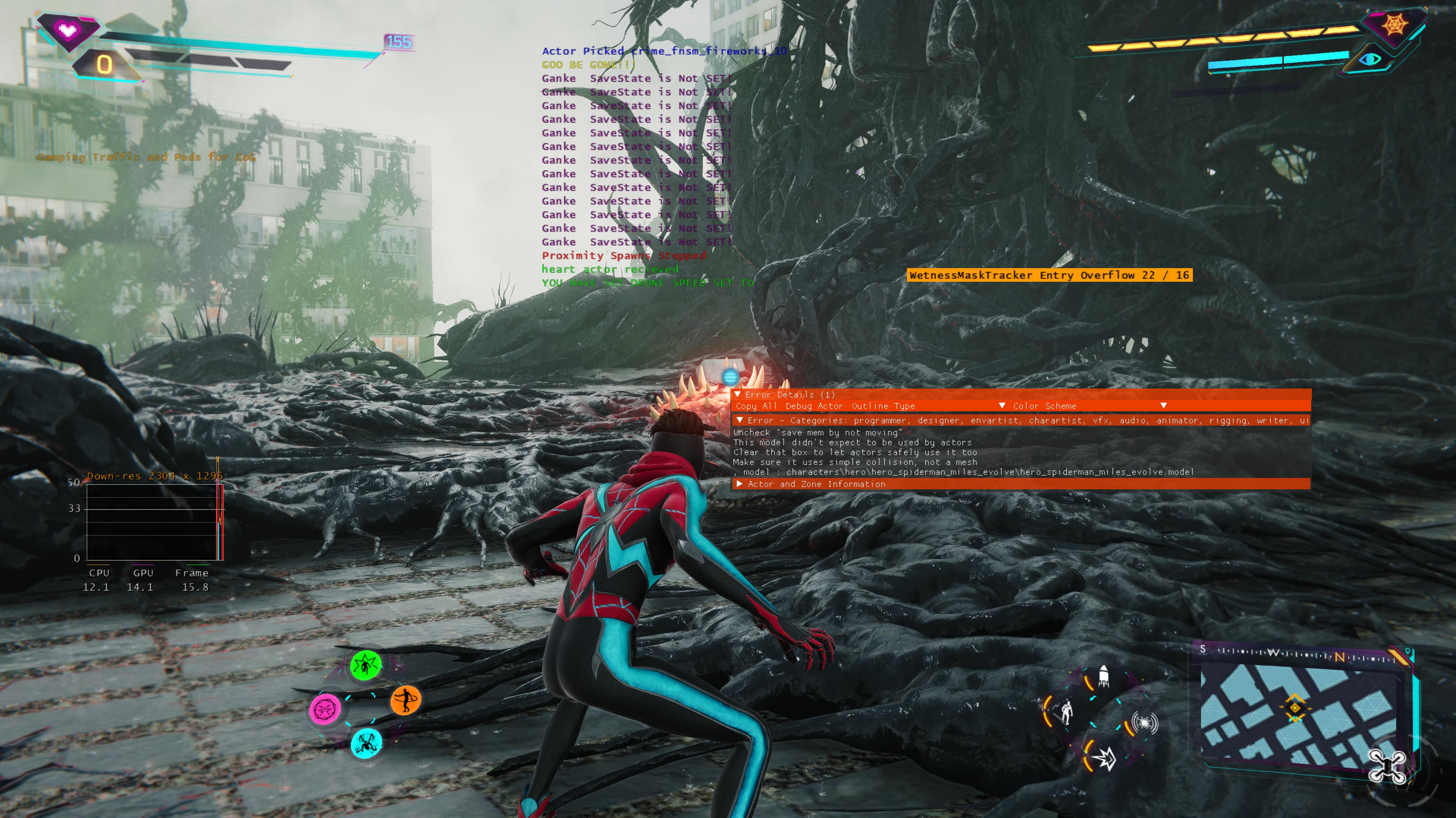 Скриншот из утечки Insomniac Games