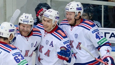 Хоккеисты СКА