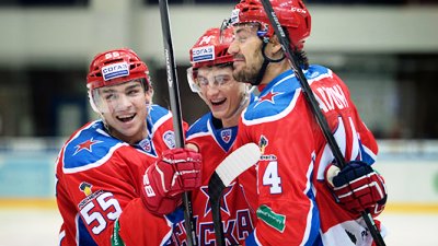 Хоккеисты ЦСКА