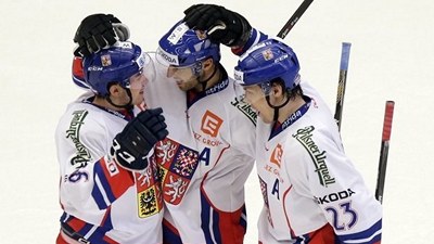 Хоккеисты сборной Чехии