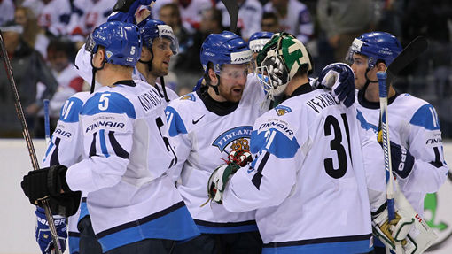 Хоккеисты сборной Финляндии