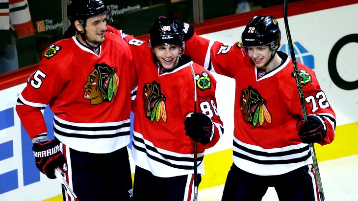 Артем Анисимов, Патрик Кейн и Артемий Панарин