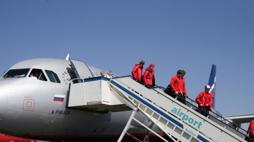 Сборная России вылетела в Швецию