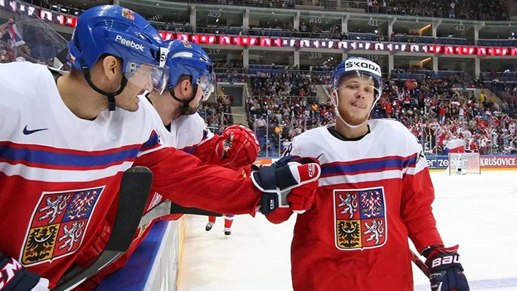 Хоккеисты сборной Чехии