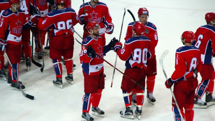 Хоккеисты ЦСКА