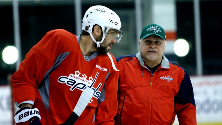 Александр Овечкин и Барри Троц