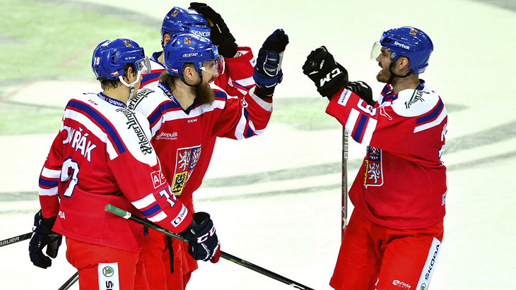 Хоккеисты сборной Чехии
