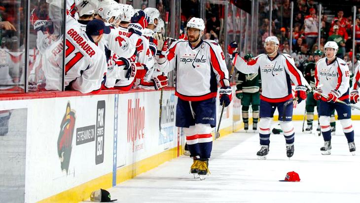 Александр Овечкин забросил три шайбы в матче с «Миннесотой»