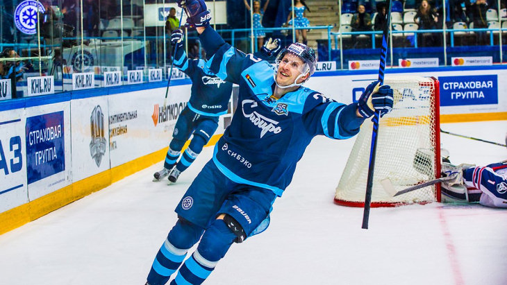 Дубль Бергстрёма помог «Сибири» одолеть «Нефтехимик»