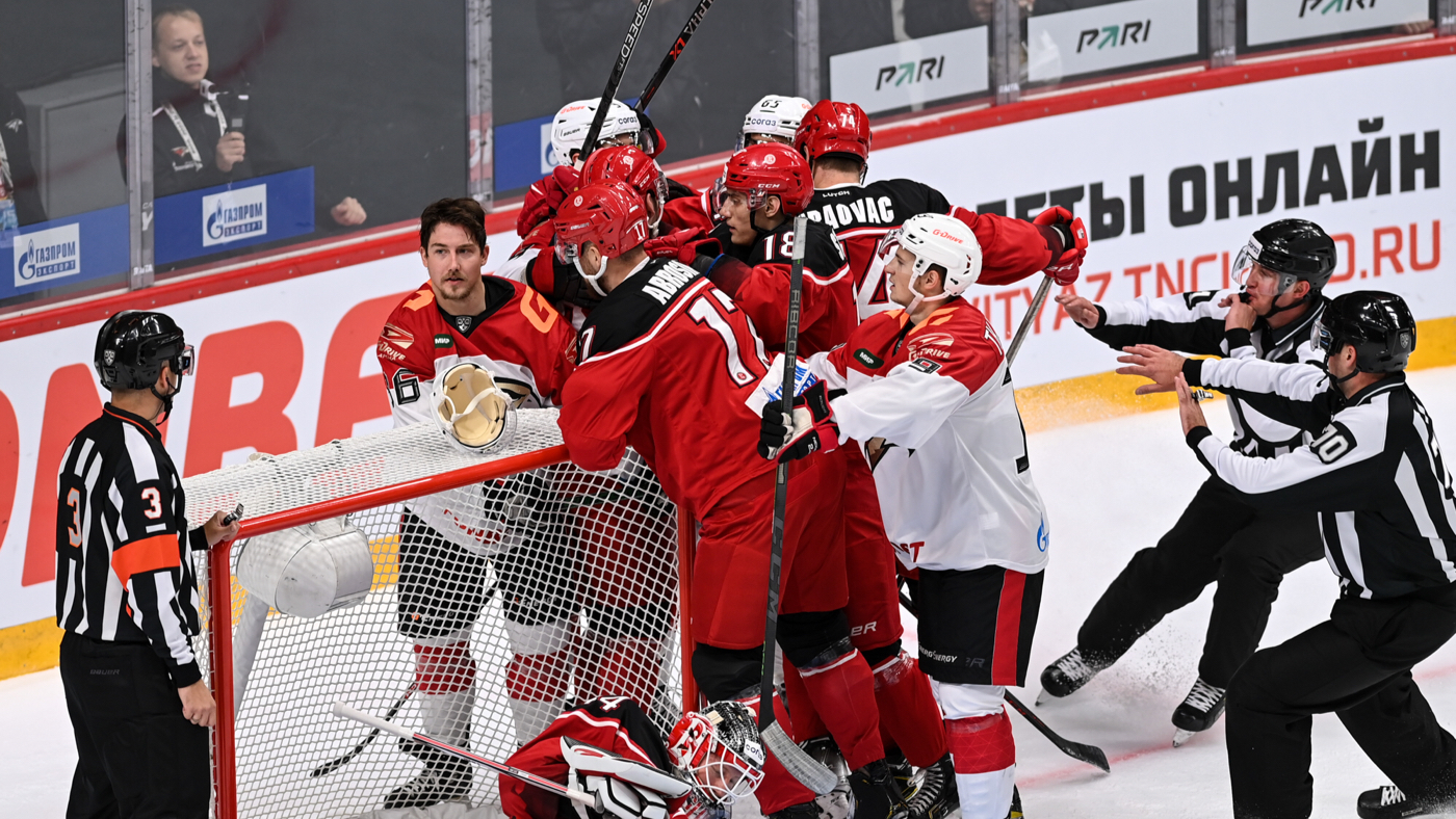 Матч между «Витязем» и «Авангардом»