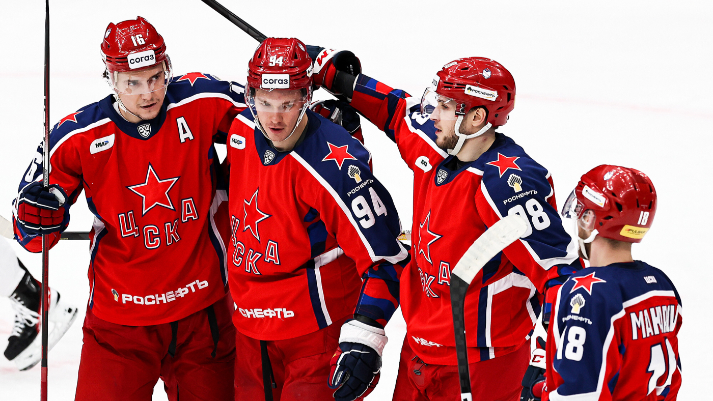 ЦСКА в матче с «Барысом»