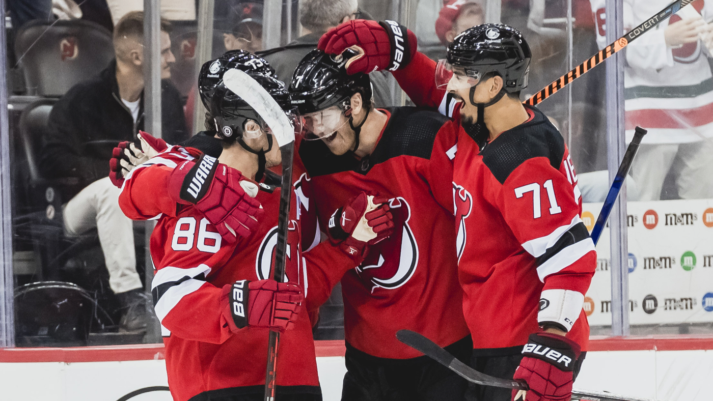 «Нью-Джерси» в матче с «Детройтом» 