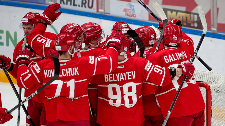 «Спартак» после победы над московским «Динамо»