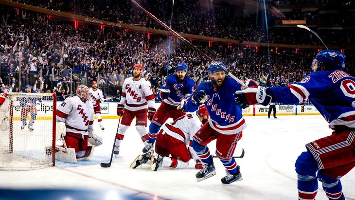 «Рейнджерс» ведет 2-0 в серии с «Каролиной»