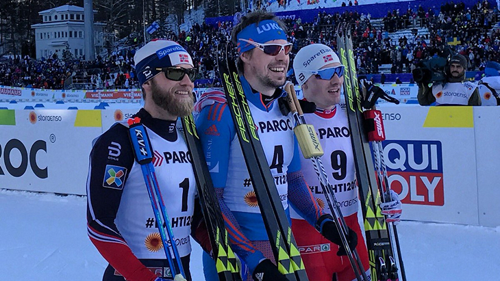 Призеры мужского скиатлона