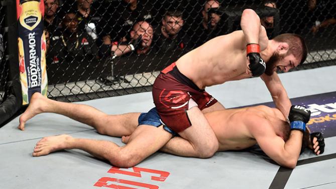 Хабиб Нурмагомедов победил Эла Яквинту