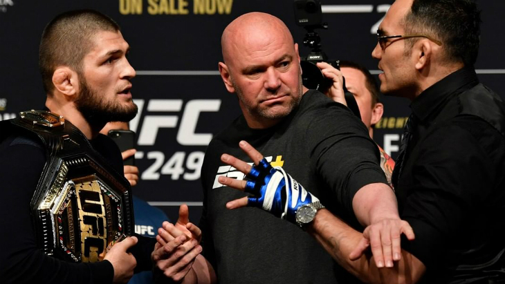 Хабиб Нурмагомедов, Дана Уайт и Тони Фергюсон