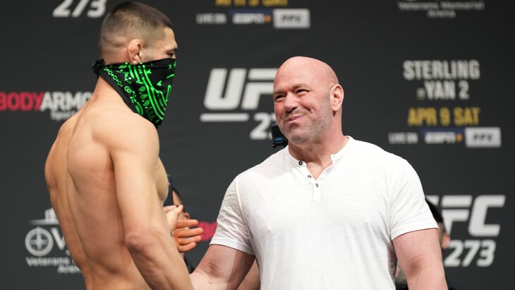 Хамзат Чимаев и Дана Уайт