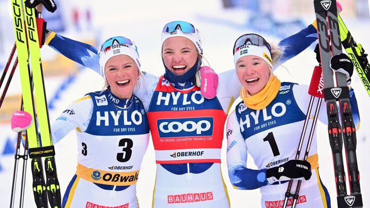 Призеры дистанции в женском спринте