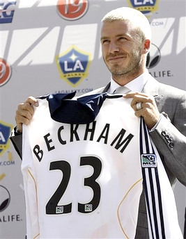 Дэвид и Виктория Бекхэмы в США