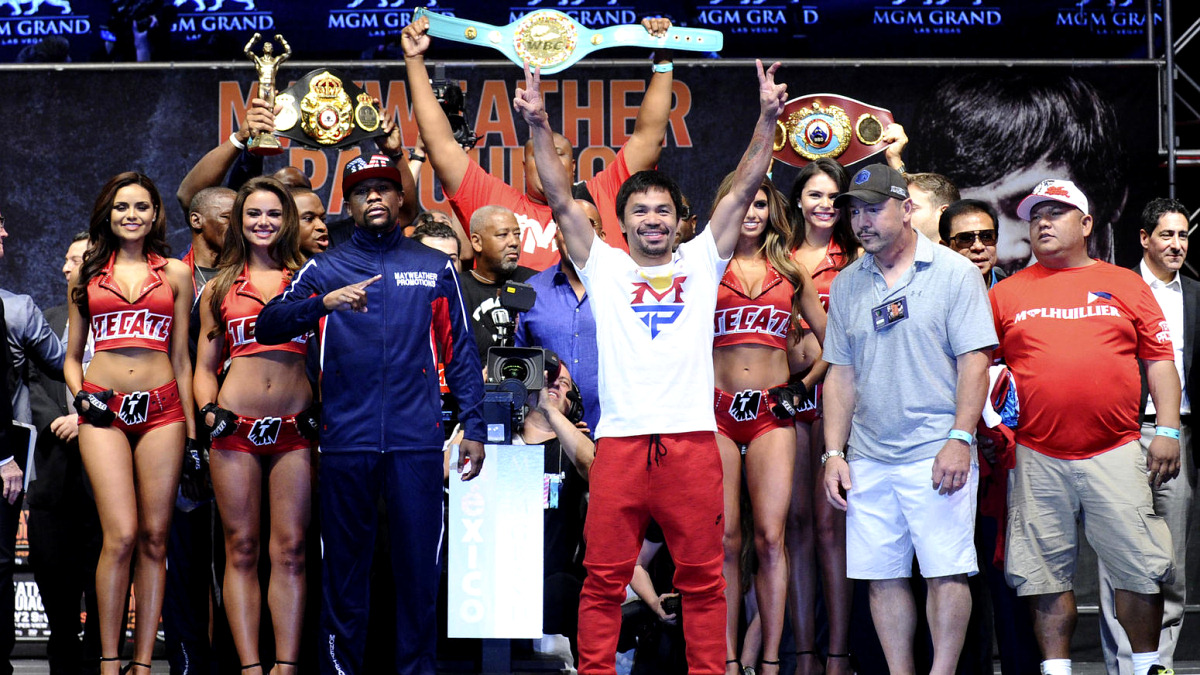 Мэйуэзер vs Пакьяо. Взвешивание