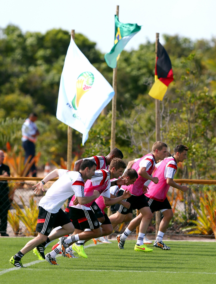 Тренировка сборной Германии в Бразилии