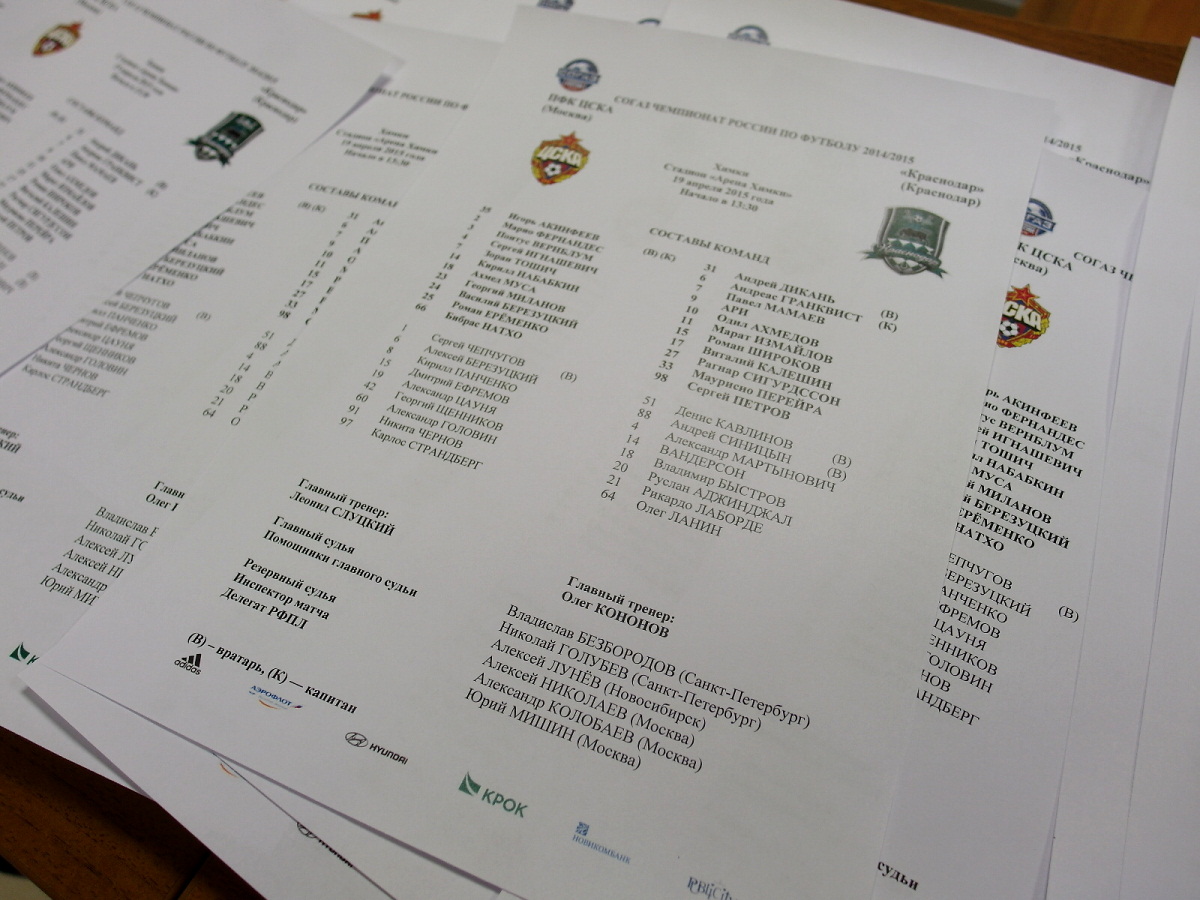 ЦСКА — Краснодар 1:1