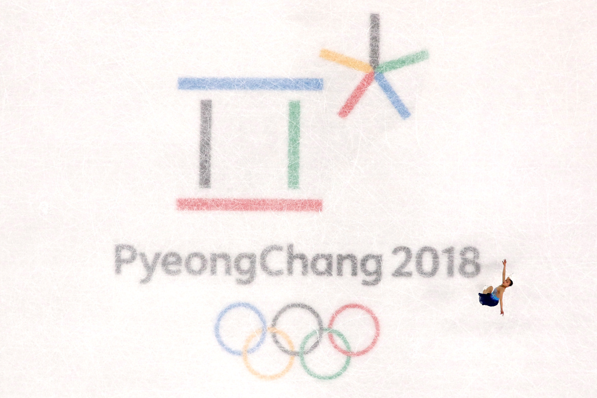 Выступление фигуристок в командном зачете