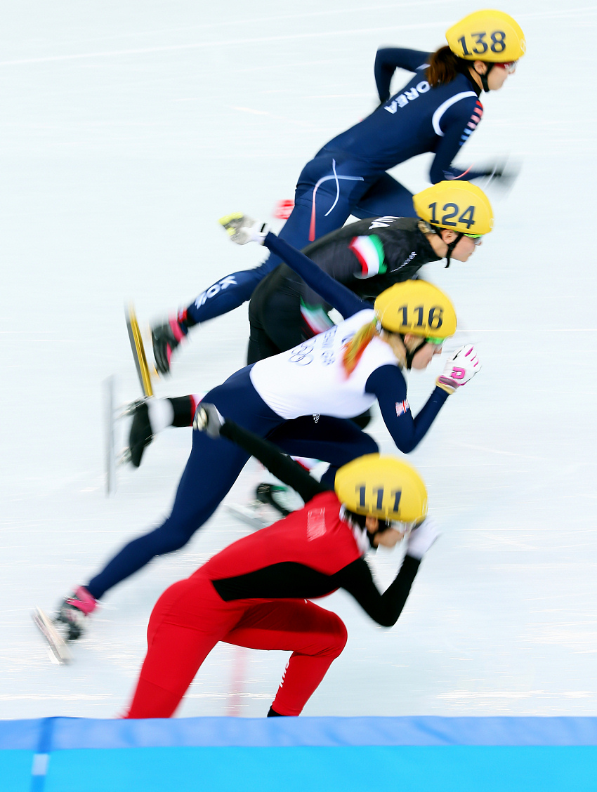 Драматичный финал женского шорт-трека на 500 метров