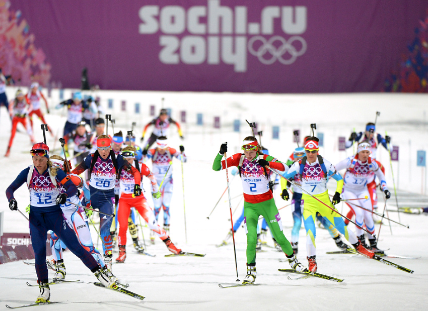 Третье олимпийское золото белоруски Дарьи Домрачевой