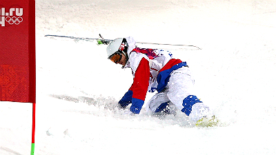 Сергей Волков после падения