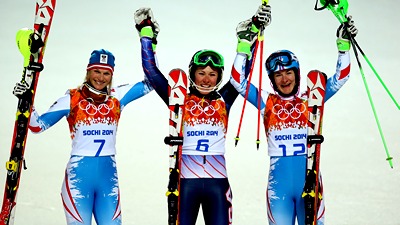 Призеры в слаломе