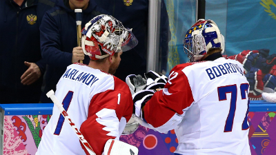 Сергей Бобровский и Семен Варламов