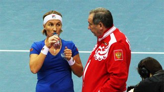 Светлана Кузнецова и Шамиль Тарпищев