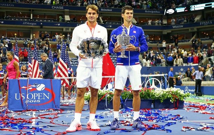 Роджер Федерер и Новак Джокович 