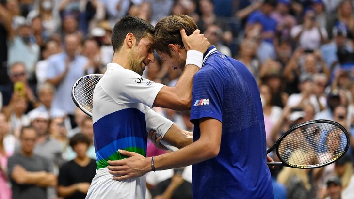 Новак Джокович и Даниил Медведев
