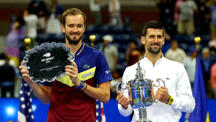 Даниил Медведев и Новак Джокович Даниил Медведев и Новак Джокович