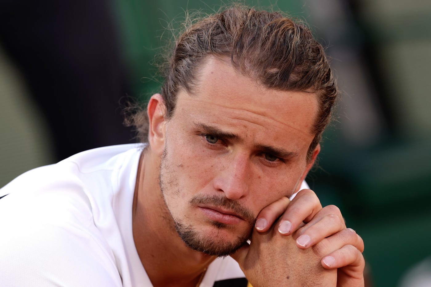 Саша Зверев после поражения от Карлоса Алькараса в финале «Ролан Гаррос»-2024