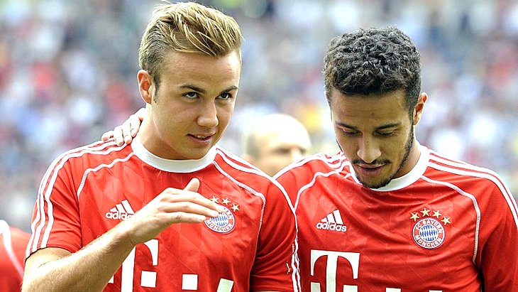 Марио Гетце и Тьяго Алькантара